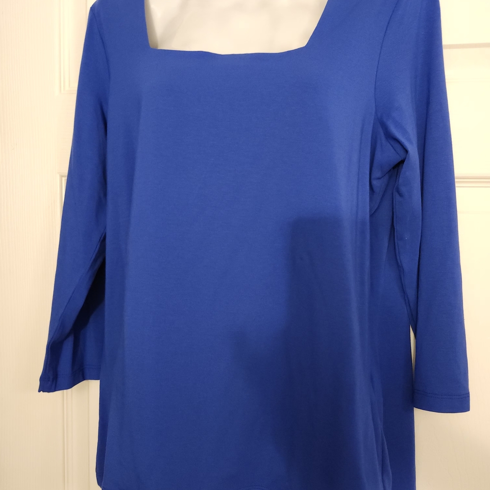 Chico's Royal Blue Long Sleeve Top